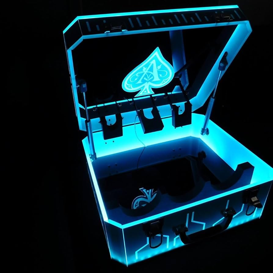 アルマンド　アタッシュケース　シャンパン　LED アルマンドアタッシュケース シャンパン LED 3本収納可能